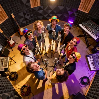 Junggesellenabschied im Tonstudio Muenchen 6 1