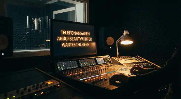 Aufnahme von Telefonansagen in Studioqualität im Tonstudio München